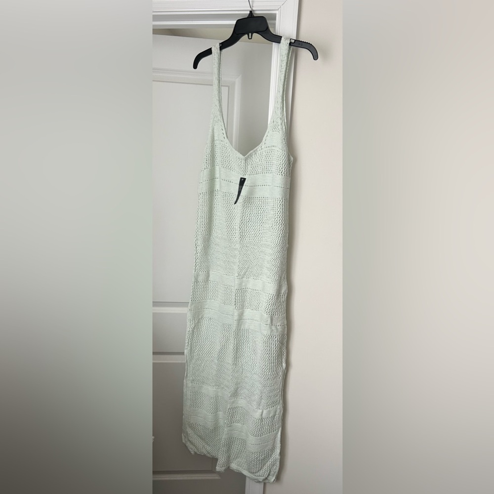 Light Mint Crochet cover up - Abercrombie & Fitch
